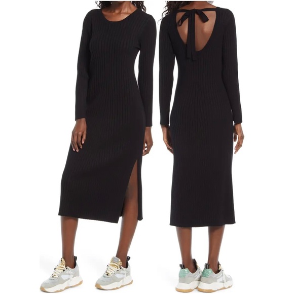 Wayf Dresses & Skirts - WAYF x BFF Hollie Long Sleeve Midi Sweater Dress